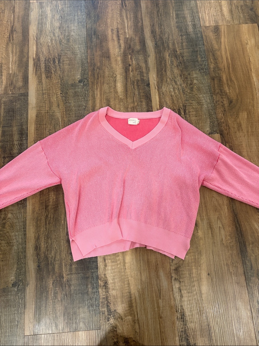 L pink v-neck sweater Dreamers by Debut